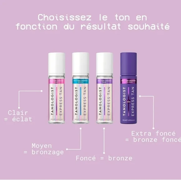 New 2 Pack Tanologist Express Extra Dark Self Tan Mousse Hydrating Tanning Foam - Picture 5 of 7